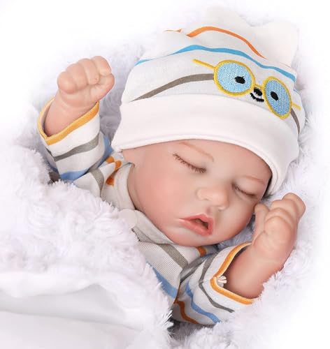 Buy now Lifelike Reborn Baby Dolls - 12 Inch Full Body Vinyl Realistic Baby Doll Sleeping Newborn Real Life Small Baby Doll for 3 + Year Old Kids at indiglob india