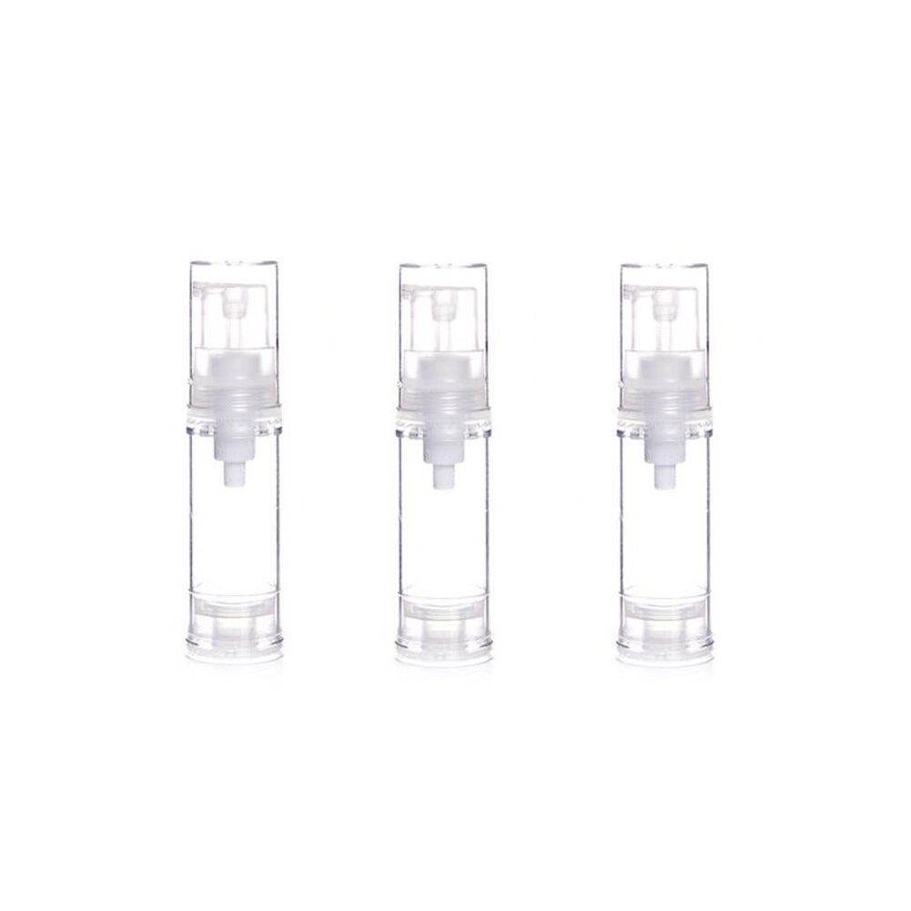 12PCS 10ML/0.34OZ Portable Plastic Empty Clear Airless Vacuum Pump Bottles Container Cosmetic Cream Lotion Vial Jars Make-up Liquids Sample Packing Storage Dispensing Tins - My Store