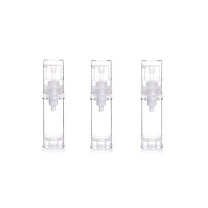 12PCS 10ML/0.34OZ Portable Plastic Empty Clear Airless Vacuum Pump Bottles Container Cosmetic Cream Lotion Vial Jars Make-up Liquids Sample Packing Storage Dispensing Tins - My Store