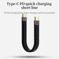 APEXSUN Short USB C Cable，USB C to C 0.4 Ft Flexible Cable Support Thunderbolt 4/3,USB4, PD 100W Quick Charge,8K Video,40Gbps Data Transfer for External SSD, EGPU, Docking,MacBook,Phone,PowerBank