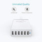 Anker Charger, 60W 6 Port USB Charging Station, PowerPort 6 Multi USB Charger for iPhone 14/13 Series, iPad Pro/Air/Mini, Galaxy S23/S22/S21, Note 20 Ultra, LG, HTC, and More