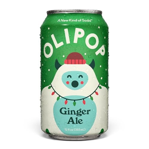 Buy now OLIPOP Prebiotic Soda Pop, SpongeBob Pineapple Paradise, Pantry Pack Packed with Prebiotics, Fiber, and Botanicals, Gluten Free, Vegan, GMO Free, 12oz Skinny Can (12-Cans) at indiglob india