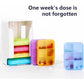 7 Piece Set Pill Organizer 6 Times a Day, Weekly Daily Travel Medicine Organizer Portable 7 Day 42 Compartments Pill Box with Moisture-Proof Pill Case Travel Pill Container for Vitamins,Supplements