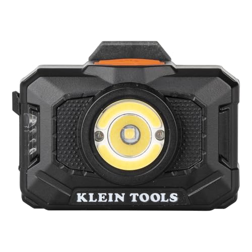 Buy now Klein Tools 56414 Rechargeable 2-Color LED Headlamp, Fabric Strap, Spotlight, Floodlight, Red LED, 800 Lumens, USB Cable, Camping, Running at indiglob india