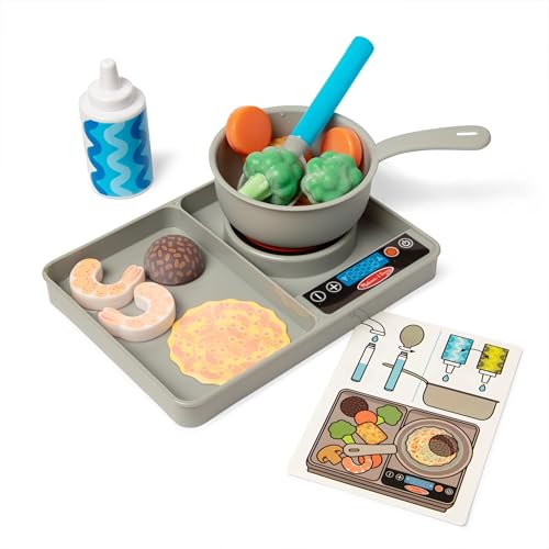 Buy now Melissa & Doug Simmer & Stir Stovetop Play Set with Water Wow!?? Color Changing Play Food Preschool Toy Ages 3+ at indiglob india