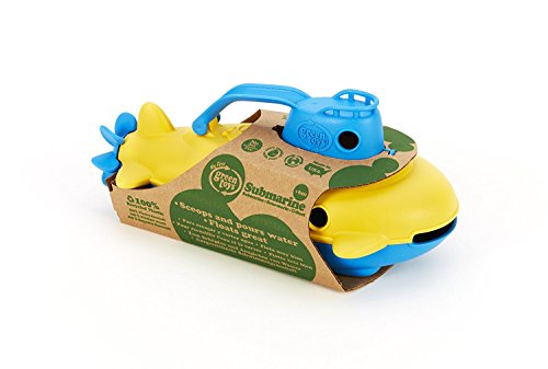 Buy now Green Toys Submarine - BPA, Phthalate Free Blue Watercraft with Spinning Rear Propeller Made from Recycled Materials. Safe Toys for Toddlers at indiglob india