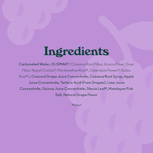 Buy now OLIPOP Prebiotic Soda Pop, Classic Grape, Prebiotics, Botanicals, Plant Fiber, 12 fl oz (4 Cans) at indiglob india