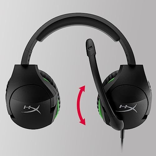 Buy now HyperX CloudX Stinger - Official Xbox Licensed Gaming Headset, Lightweight, Rotating Ear Cups, Memory Foam, Comfort, Durability, Steel Sliders, Swivel-to-Mute Noise-Cancellation Microphone at indiglob india