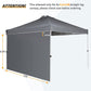 Buy now LAUSAINT HOME 10x10 Instant SunWall for Gazebo Pop up Canopy, 1 Pack Sidewall with Removable Velcro Straps for Outdoor Canopies Tent，UV30+ (Gray) at indiglob india