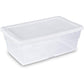 Buy now Sterilite 24-Pack 6 Quart Storage Box, Stackable Clear Plastic Bins with Snap-On Lids - Heavy-Duty Organizing Containers for Closet, Bathroom, and Office 6 Quart American at indiglob india