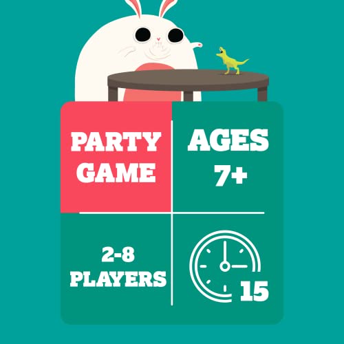 Buy now Exploding Kittens On a Scale of One to T-Rex 2-8 Players - Ages 7+ - 15 Minutes to Play - Charades Style Acting Card Game - Party Game, Family Game Night, Kid and Adult Card Game at indiglob india