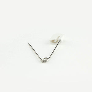 OsoCozy Diaper Pins - {White} - Sturdy, Stainless Steel Diaper Pins with Safe Locking Closures - Use for Special Events, Crafts or Colorful Laundry Pins , 8 Count (Pack of 1)