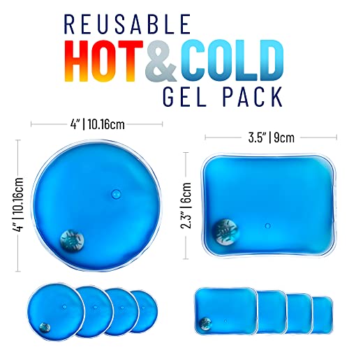 Buy now Reusable Heat Packs, Set of 8 - Gel Hand Warmer with Snap to Heat Metal Disc Technology for One Click Heating - Instant to Go Pocket Hand Warmer with Gift Packaging at indiglob india