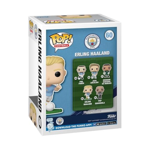 Buy now Funko POP! Football: Erling Haaland - Manchester City FC - Collectable Vinyl Figure - Gift Idea - Official Merchandise - for Kids & Adults - Sports Fans - Model Figure for Collectors at indiglob india