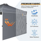 Buy now LAUSAINT HOME 10x10 Instant SunWall for Gazebo Pop up Canopy, 1 Pack Sidewall with Removable Velcro Straps for Outdoor Canopies Tent，UV30+ (Gray) at indiglob india