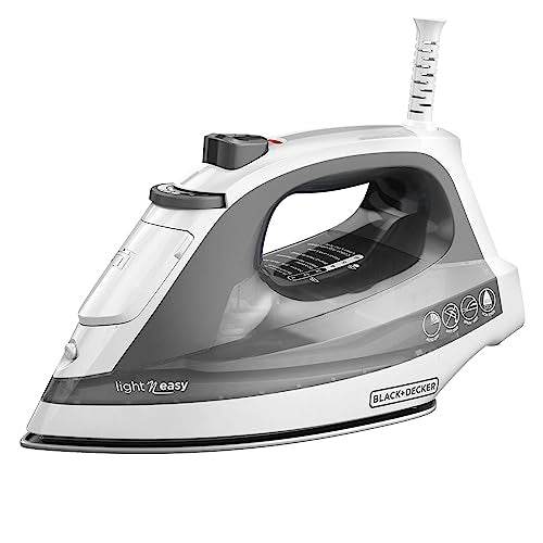 Buy now BLACK+DECKER Light ‘N Easy Compact Steam Iron, IR1020S, Stainless Steel Soleplate, Spray Mist, Anti-Drip, Auto Shutoff at indiglob india