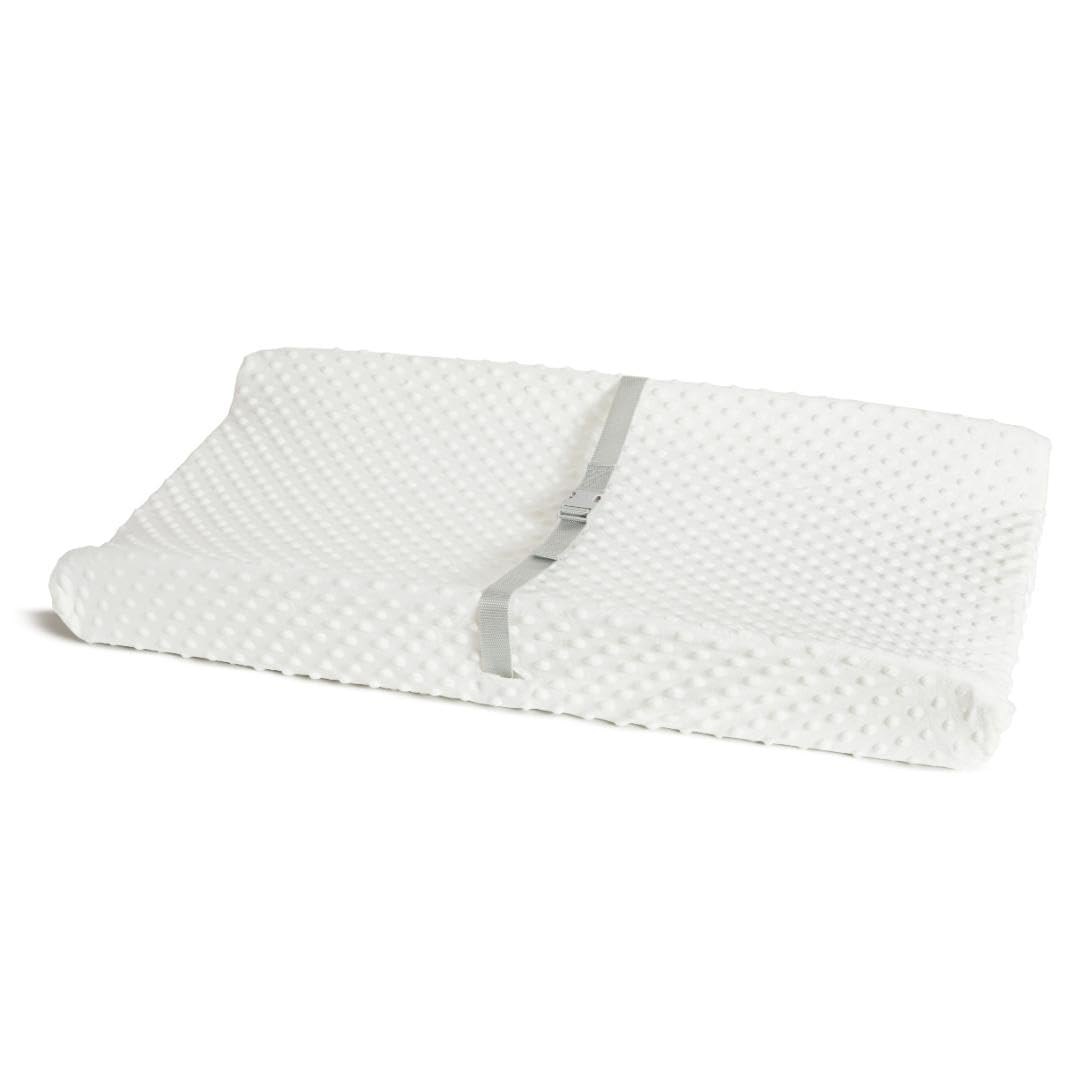 Buy now Munchkin Secure Grip Baby Diaper Changing Pad for Dresser, Waterproof and Wipeable, Contoured, Standard Size (14.75" x 31"), White at indiglob india