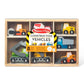 Buy now Melissa & Doug Wooden Construction Site Vehicles with Wooden Storage Tray (8 pcs) at indiglob india