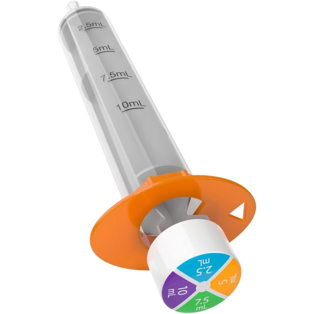 EZY DOSE Kids Baby Oral Syringe & Dispenser, True Easy Design for Liquid Medicine,Tylenol, Motrin, Easy to Administer, Accurate Dosing,10 mL/2 TSP Color Coded, BPA Free