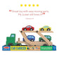 Buy now Melissa & Doug Car Carrier Truck and Cars Wooden Toy Set with 1 Truck and 4 Cars 5.75" x 12" x 3" at indiglob india