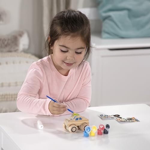 Buy now Melissa & Doug Created by Me! Paint & Decorate Your Own Wooden Vehicles Craft Kit For Kids 2 Pack – Monster Truck, Train at indiglob india