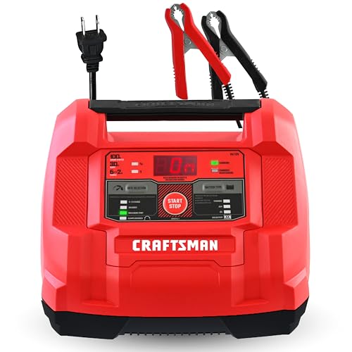 Buy now CRAFTSMAN 6A Car Battery Charger and 100A Engine Starter, 6-in-1 Solution, Battery Maintainer, 30A Boost, for 6V/12V Power Sport, Automotive, and Marine Batteries, CMXCESM253 at indiglob india