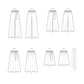 Buy now Simplicity US8605A Easy to Sew Women's Skirts and Loose Fitting Pants Sewing Patterns, Sizes 6-24 at indiglob india
