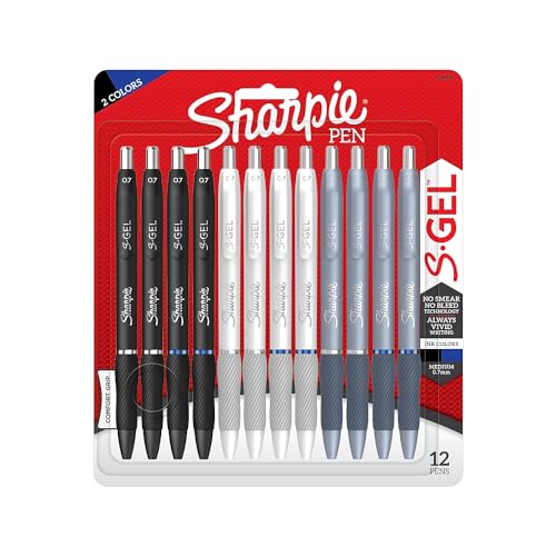 Buy now Sharpie?? S-Gel Fashion Barrel Gel Pens, Medium Point, 0.7 mm, Assorted Barrel, Assorted Ink, Pack Of 12 Pens at indiglob india