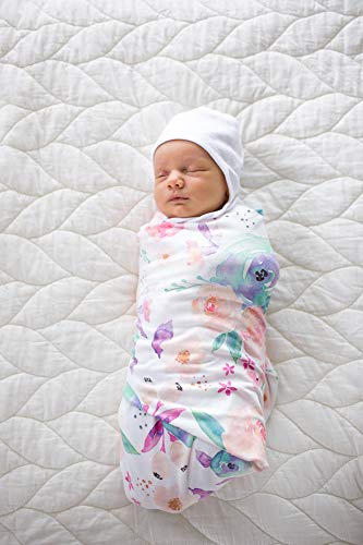 Buy now Copper Pearl Large Premium Knit Baby Swaddle Receiving Blanket Floral Bloom at indiglob india