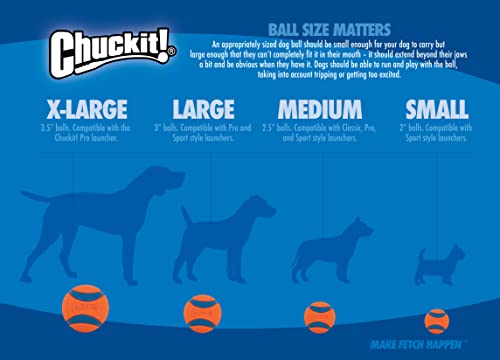 Buy now Chuckit! The Whistler Ball Dog Toy, Small (2 Inch Diameter) for Dogs 0-20 lbs, Pack of 2 at indiglob india