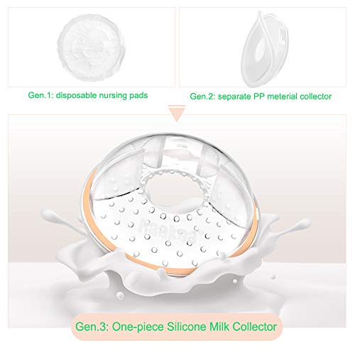 Buy now haakaa Breast Milk Collector Breast Shells Breast Milk Catcher Milk Savers Nipple Shells for Breastfeeding, Reusable & Easy to be Placed Under Bras, 2 Pack at indiglob india