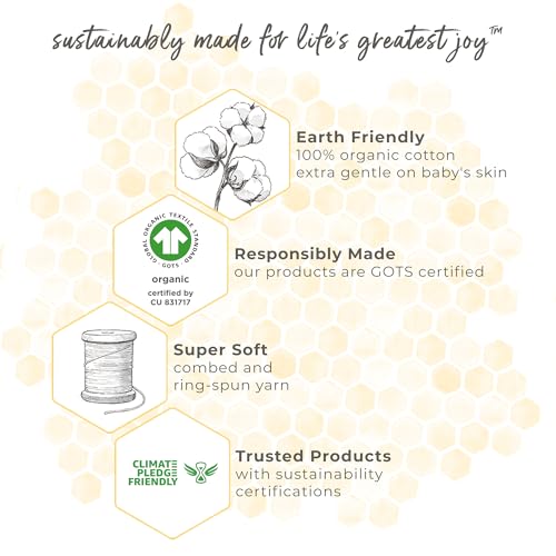 Buy now Burt's Bees Baby Infant Hooded Robe Organic Knit Terry Unisex Bathrobe, Newborn Bath Essentials, Unisex Boys and Girls, Size 0-9 Months Old at indiglob india