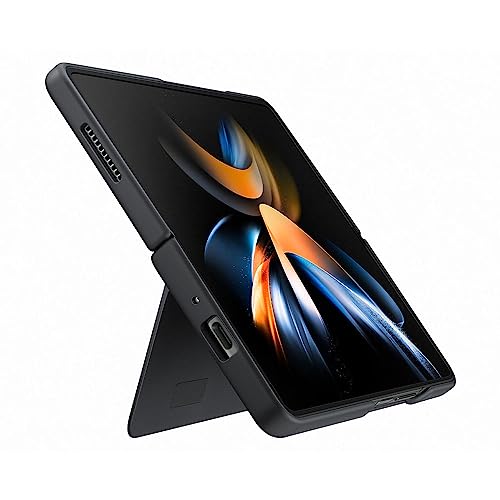 Buy now Samsung Galaxy Z Fold4 Official Slim Standing Cover Black at indiglob india