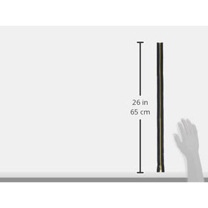 Coats Thread & Zippers F2522-BLK Heavyweight Brass Separating Metal Zipper, 22", Black