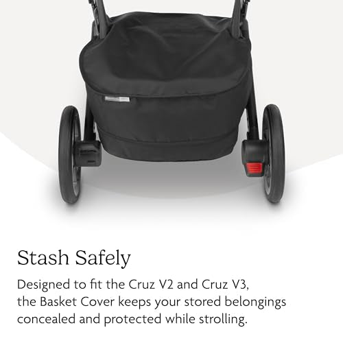 Buy now UPPAbaby Basket Cover for Cruz V2 and V3 Strollers - Protects and Conceals Belongings - Easy Attachment and Access - Water-Resistant Material at indiglob india