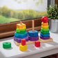 Buy now Melissa & Doug Geometric Stacker - Wooden Educational Toy,25 count(pack of 1) at indiglob india