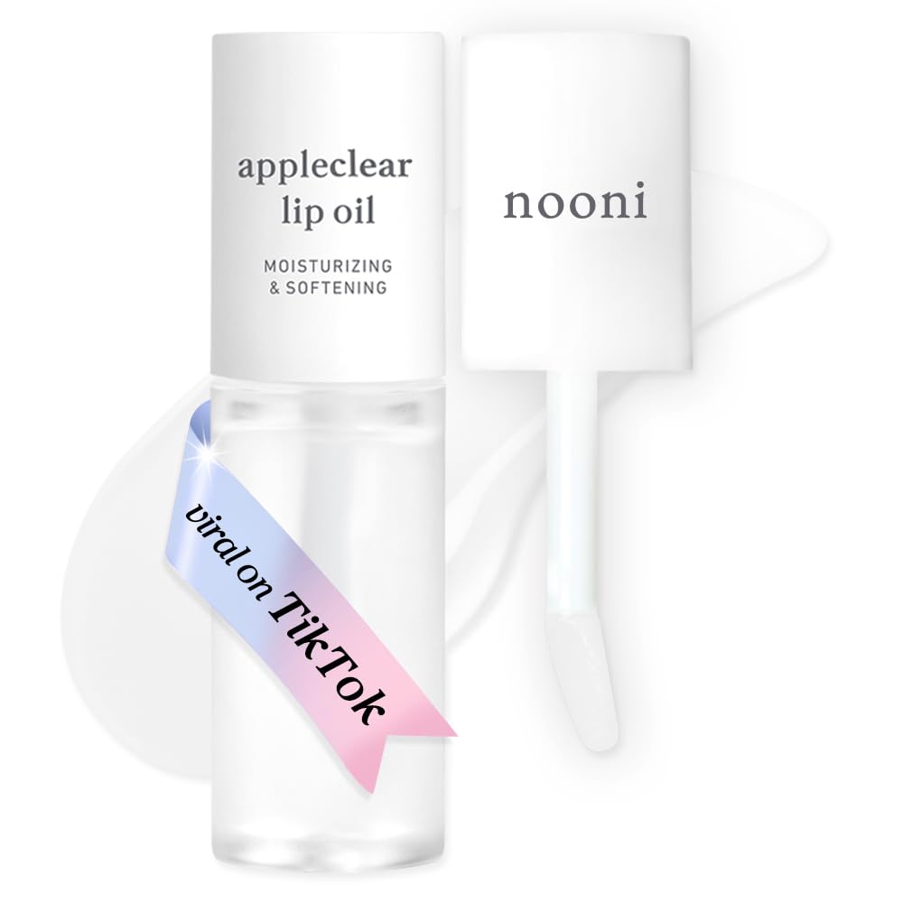 Buy now NOONI Korean Lip Oil - Appleberry | Long-Lasting, Moisturizing, Plumping, Revitalizing for Dry Lips, Waterproof, No Peel Off, Hydrating, Nourishing Crystal Clear, Stocking Stuffers, 0.12 FL Oz 13. Appleclear at indiglob india