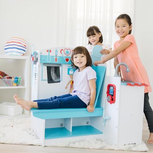 Buy now Melissa & Doug Wooden Get Well Doctor Activity Center - Waiting Room, Exam Room, Check-In Area - FSC Certified at indiglob india