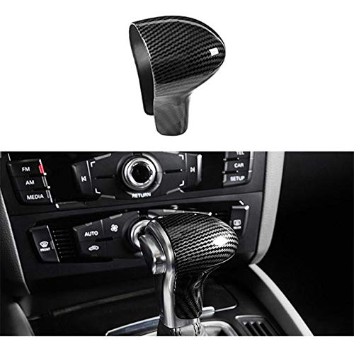 Buy now Suitable for Audi Shift knob Cover Shell Interior Modification (ABS Carbon Fiber Plaid) (B) at indiglob india