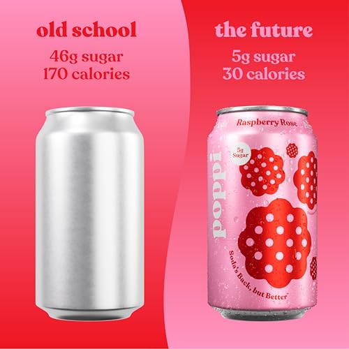Buy now Poppi Sparkling Prebiotic Soda Beverage with Apple Cider Vinegar, Seltzer Water and Fruit Juice, The Classics Variety Pack, 12 Fl Oz, Pack of 12, Packaging May Vary at indiglob india