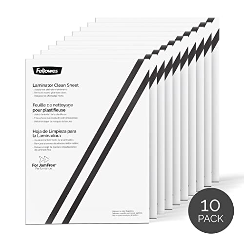 Buy now Fellowes Laminator Cleaning Sheets, 10 Pack, 8.5 x 11 in at indiglob india