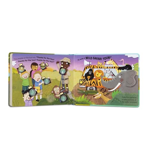 Buy now Melissa & Doug Children's Book - Poke-A-Dot: The Wheels on the Bus Wild Safari (Board Book with Buttons to Pop) at indiglob india