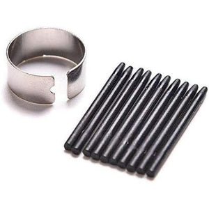 10 pcs Black Standard Pen Nibs for WACOM CTL-471, CTL-671, CTL-472, CTL-672 w/Removal Ring