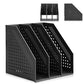 Buy now deli Magazine File Holder, Collapsible Desk File Organizer for Office Organization and Storage with 3 Vertical Compartments at indiglob india