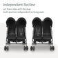 Buy now UPPAbaby G-Link V2 Double Umbrella Stroller / Lightweight Design / One-Step Fold + Recline / XL Basket + Canopy / Cup Holder Included / Jake (Black/Carbon Frame) at indiglob india