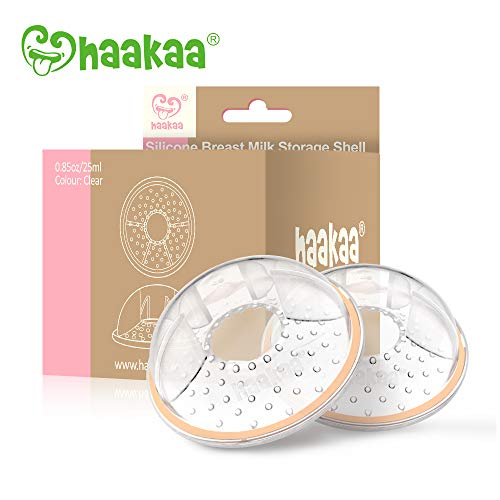 Buy now haakaa Breast Milk Collector Breast Shells Breast Milk Catcher Milk Savers Nipple Shells for Breastfeeding, Reusable & Easy to be Placed Under Bras, 2 Pack at indiglob india