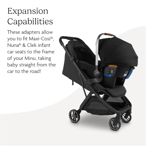 Buy now UPPAbaby Car Seat Adapter for Minu V3 - Compatible with Maxi-COSI??, Nuna?? and Clek - Quick + Secure Attachment - 1 Pair at indiglob india
