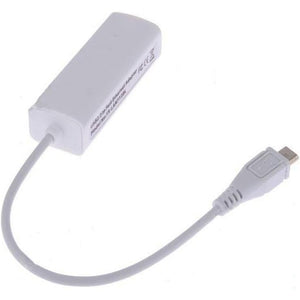 Caxico Micro USB 2.0 5 Pin to Ethernet 10/100 m RJ45 Network LAN Adapter Card for Tablet