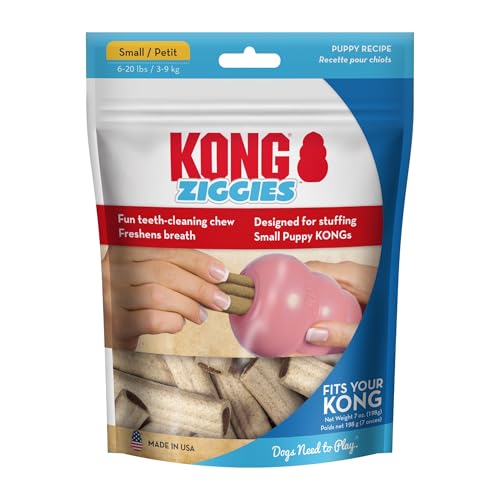 Buy now Kong - Ziggies Puppy - Teeth Cleaning Dog Treats - Small (Best Used with Kong Puppy Rubber Toys) at indiglob india