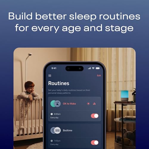 Buy now Nanit Sound and Light Smart Baby Night Light and Sound Machine | Audio Monitor | Cry Detection Alert Feature | OK to Wake Alarm Clock for Kids | Temp & Humidity Tracking | Rechargeable Battery | WiFi at indiglob india